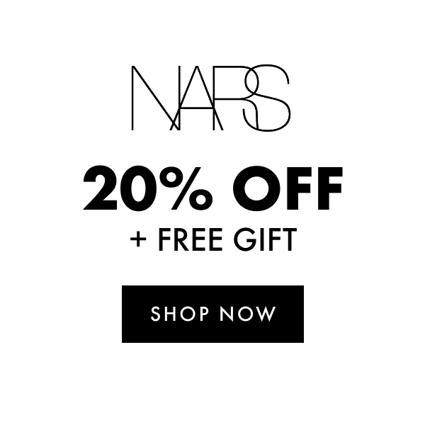 Nars 20% off + free gift