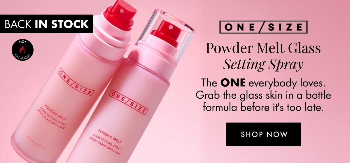 ONE/SIZE Beauty Powder Melt Glass Setting Spray