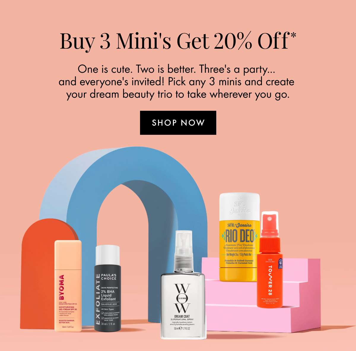 3 Minis for 20% off