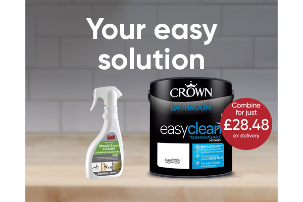 Crown Bathroom Paint and Barrettine Mould Remover for just £28.48 ex delivery