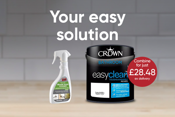 Crown Bathroom Paint and Barrettine Mould Remover for just £28.48 ex delivery