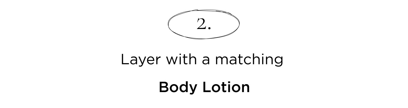 Layer with a matching Body Lotion