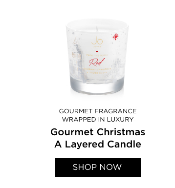 Gourmet Christmas A Layered Candle - Gourmet Fragrance Wrapped in Luxury