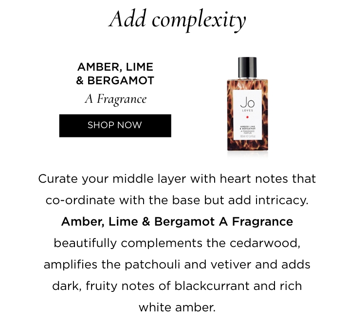 Amber, Lime & Bergamot A Fragrance