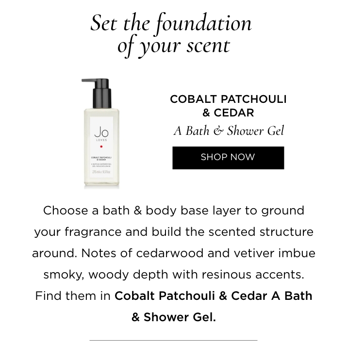 Cobalt Patchouli & Cedar A Bath & Shower Gel