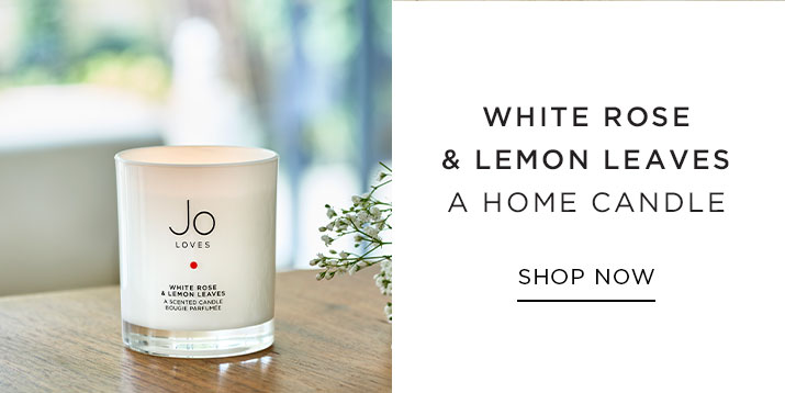 White Rose & Lemon Leaves A Home Candle