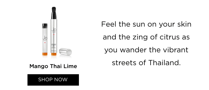 Mango Thai Lime: feel the sun on your skin and the zing of citrus as you wander the vibrant streets of Thailand
