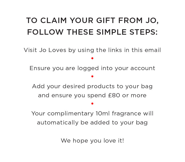 How to claim your Gift from Jo