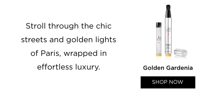 Golden Gardenia: stroll through the chic streets and golden lights of Paris, wrapped in effortless luxury
