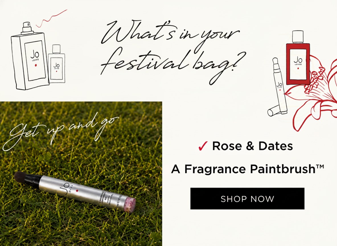 What's In Your Festival Bag? ✓ Rose & Dates A Fragrance Paintbrush™