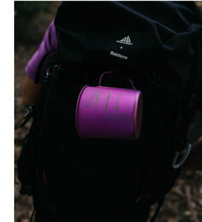 Finisterre + Snow Peak Anodised Titanium Camp Cup | Finisterre