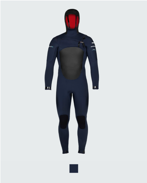 Men's Nieuwland 5.5/4.5mm Yulex® Chest Zip Hooded Wetsuit | Finisterre