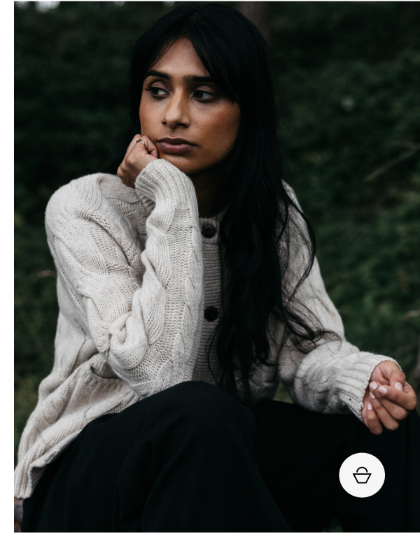 Women's Ennis Cable Knit Cardigan | Finisterre