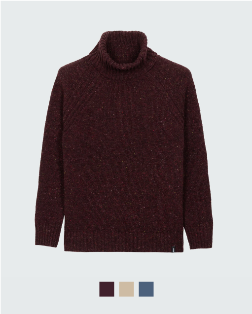 Women's Farne Roll Neck Knit Jumper | Finisterre