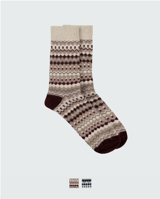 Fair Isle Pattern Sock | Finisterre