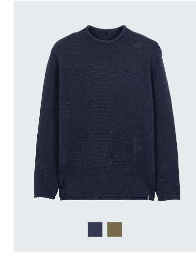 Men's Mora Knit Jumper in Navy | Finisterre