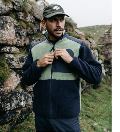 Men's Bolster Full Zip Fleece | Finisterre