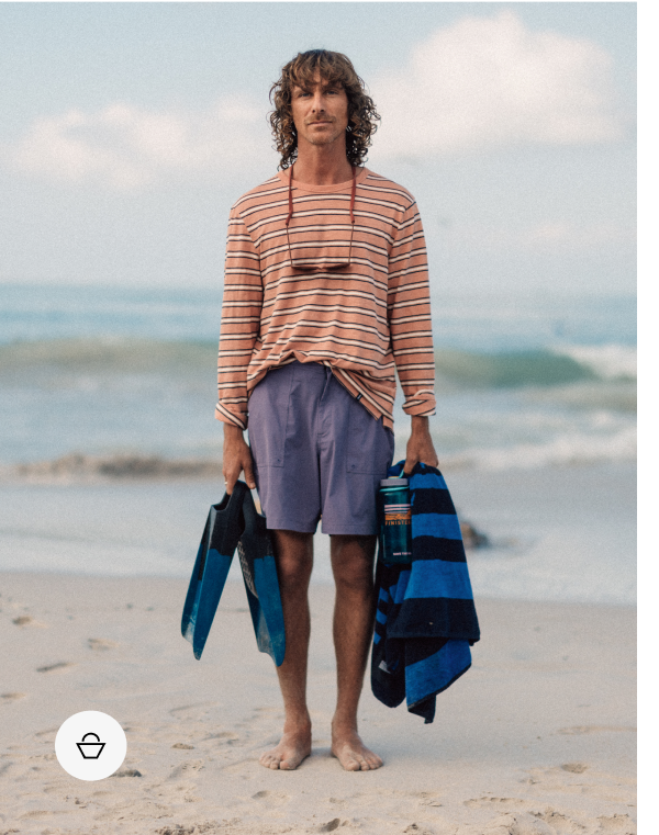 Men's Channel Stripe Long Sleeve T-Shirt | Finisterre