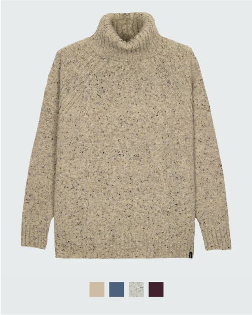 Women's Farne Roll Neck Knit Jumper | Finisterre