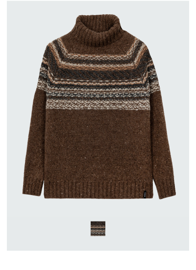Women's Rocall Fair Isle Roll Neck Jumper | Finisterre