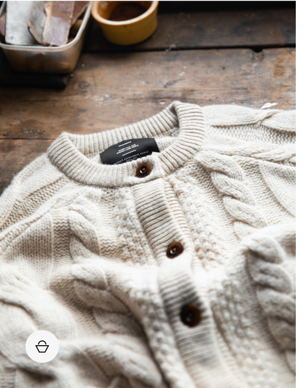 Women's Ennis Cable Knit Cardigan| Finisterre