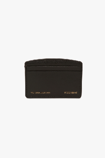 Exclusive Victoria Card Holder In Black Leather