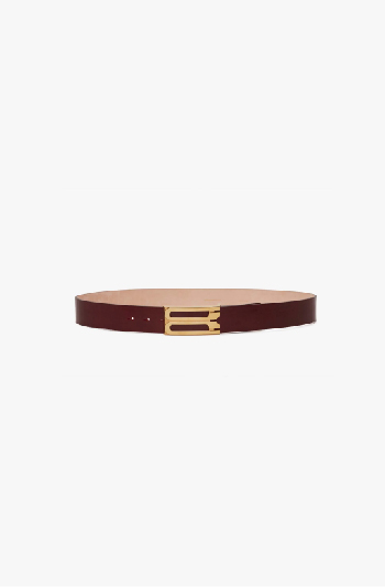 Burgundy jumbo belt 