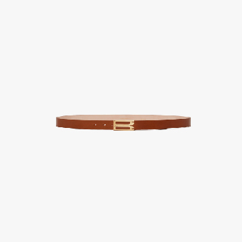 Brown belt with B gold detail