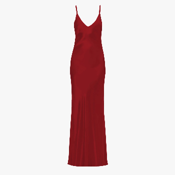 Red maxi cami dress