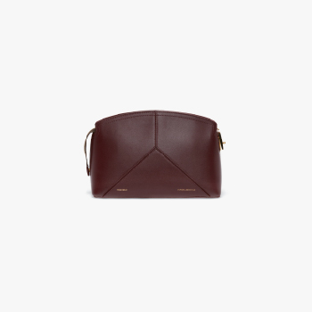 Clutch bag in burgundy 