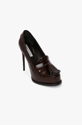 Burgundy high heel