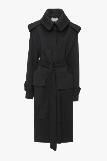 Grey trench coat
