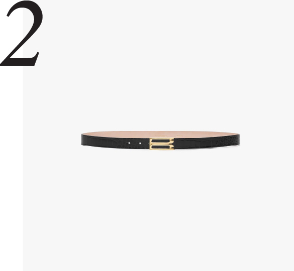 Black frame belt 
