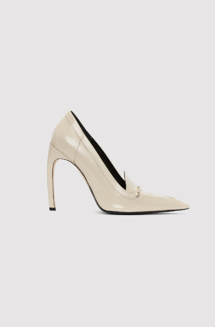 Loafer Pump In Macadamia Calf Leather