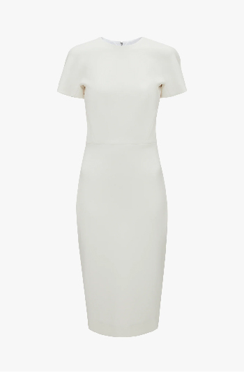 T-shirt dress in white 