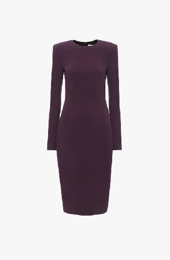 Purple long sleeve t-shirt dress
