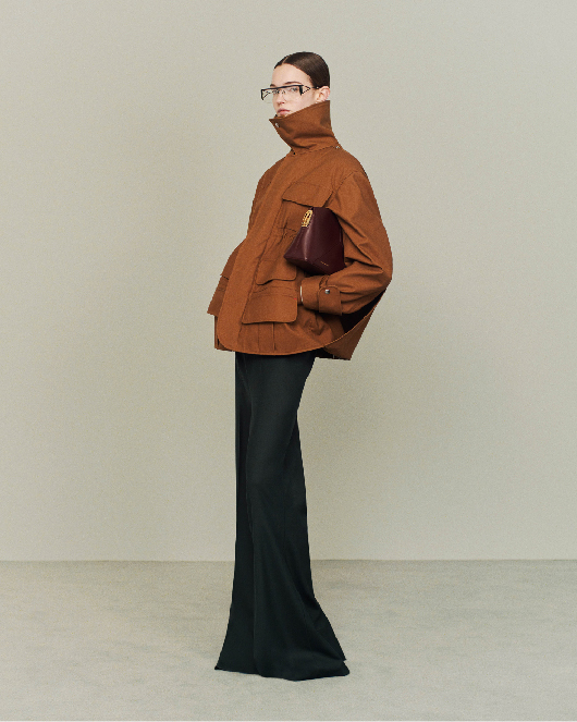 Women in black wide leg trousers