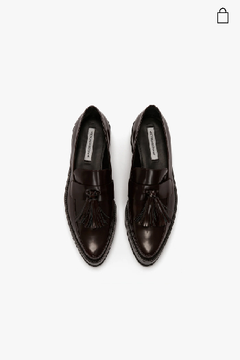 Dark red loafers 