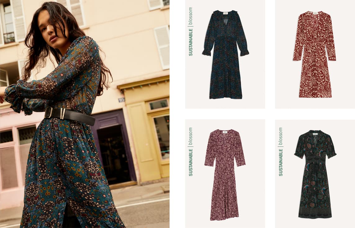 transitional midi dress