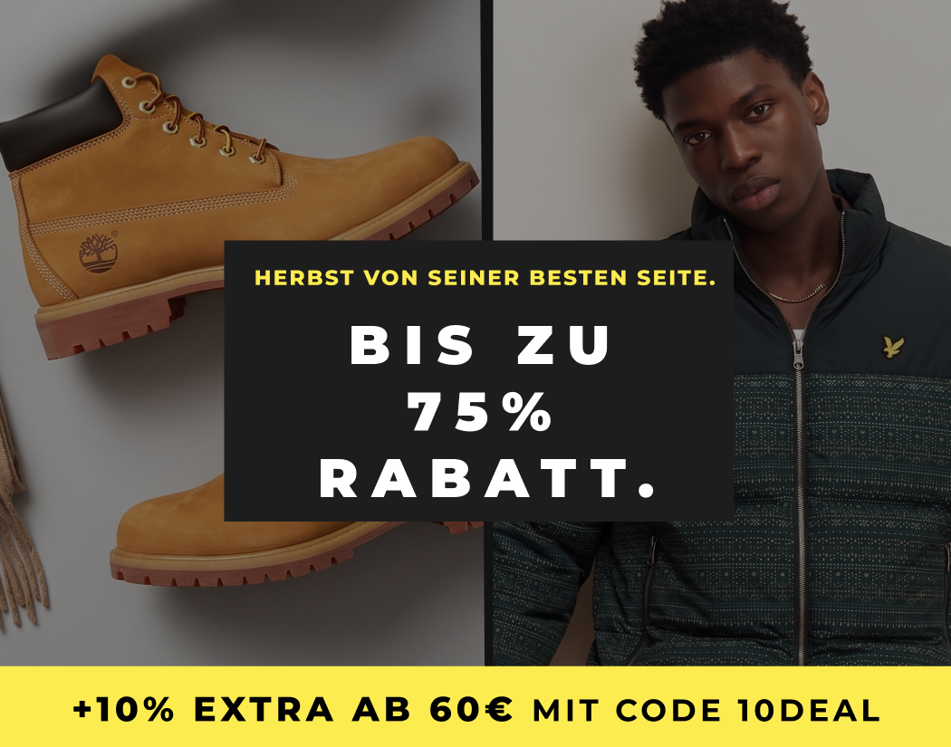 Herbst von seiner besten Seite – bis zu 75 % Rabatt. +10 % extra ab 60 € mit Code 10DEAL