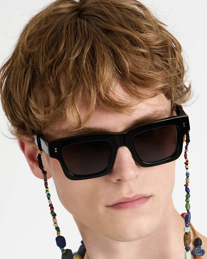 Jwa02 rectangular sunglasses in black