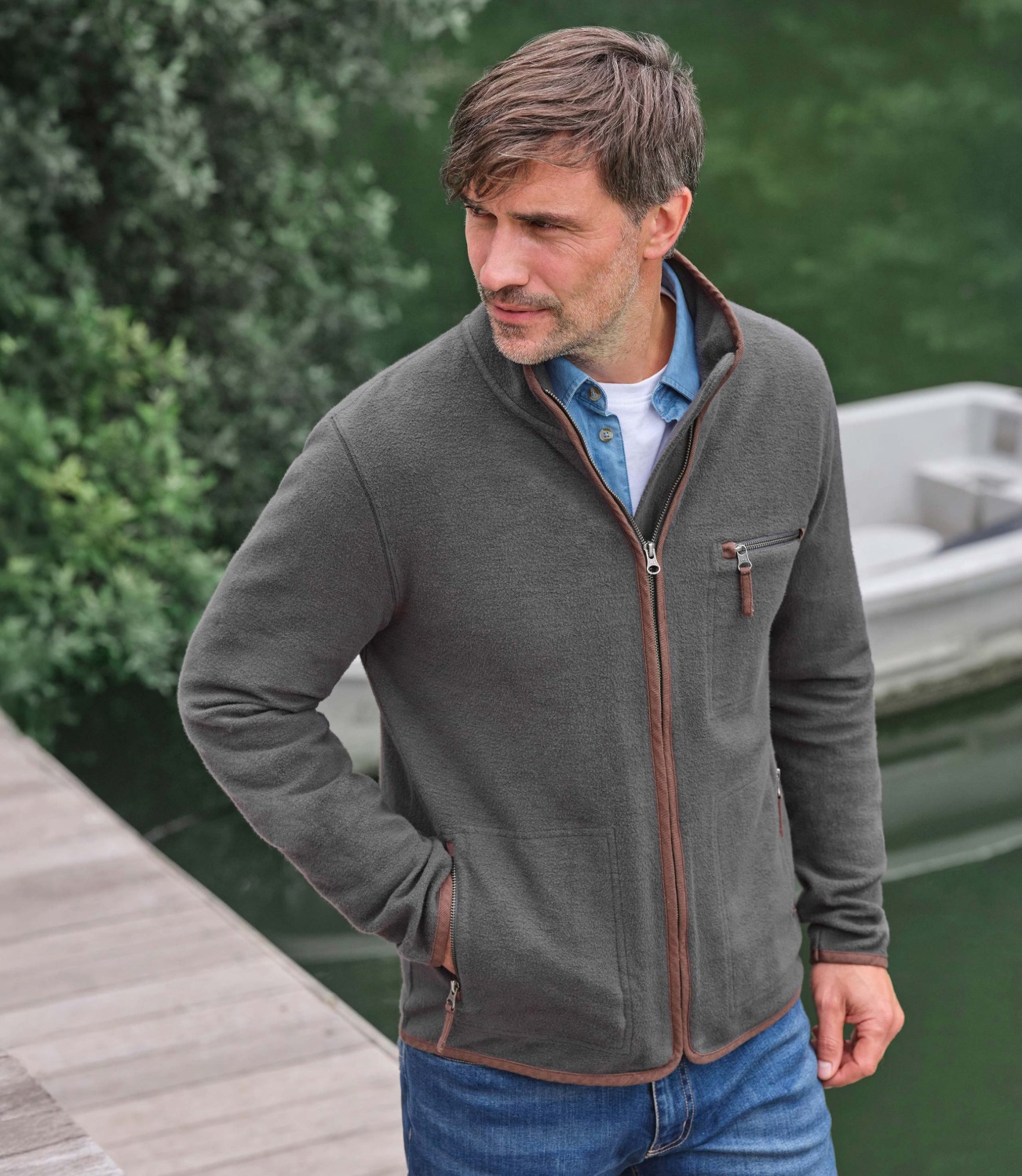 Polaire en Jersey Hommes - Homme - Pur Coton