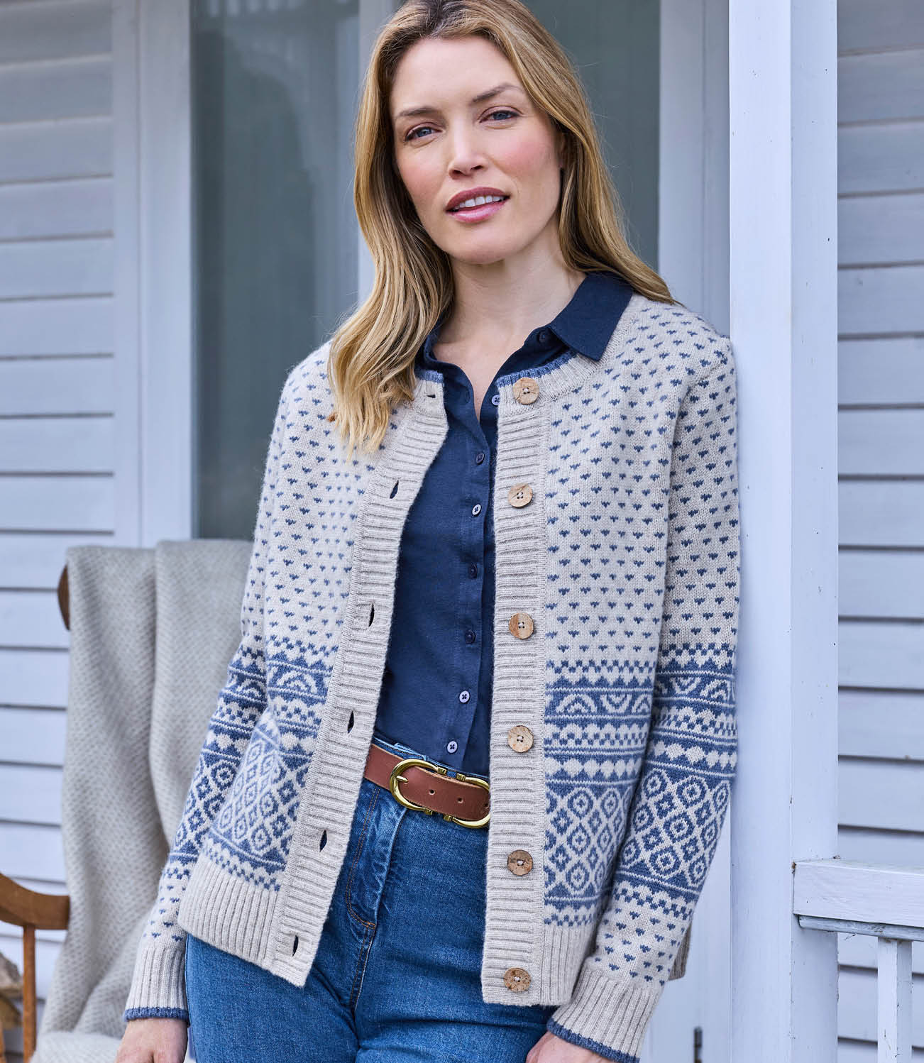 Nordic Mono Stitch Cardigan