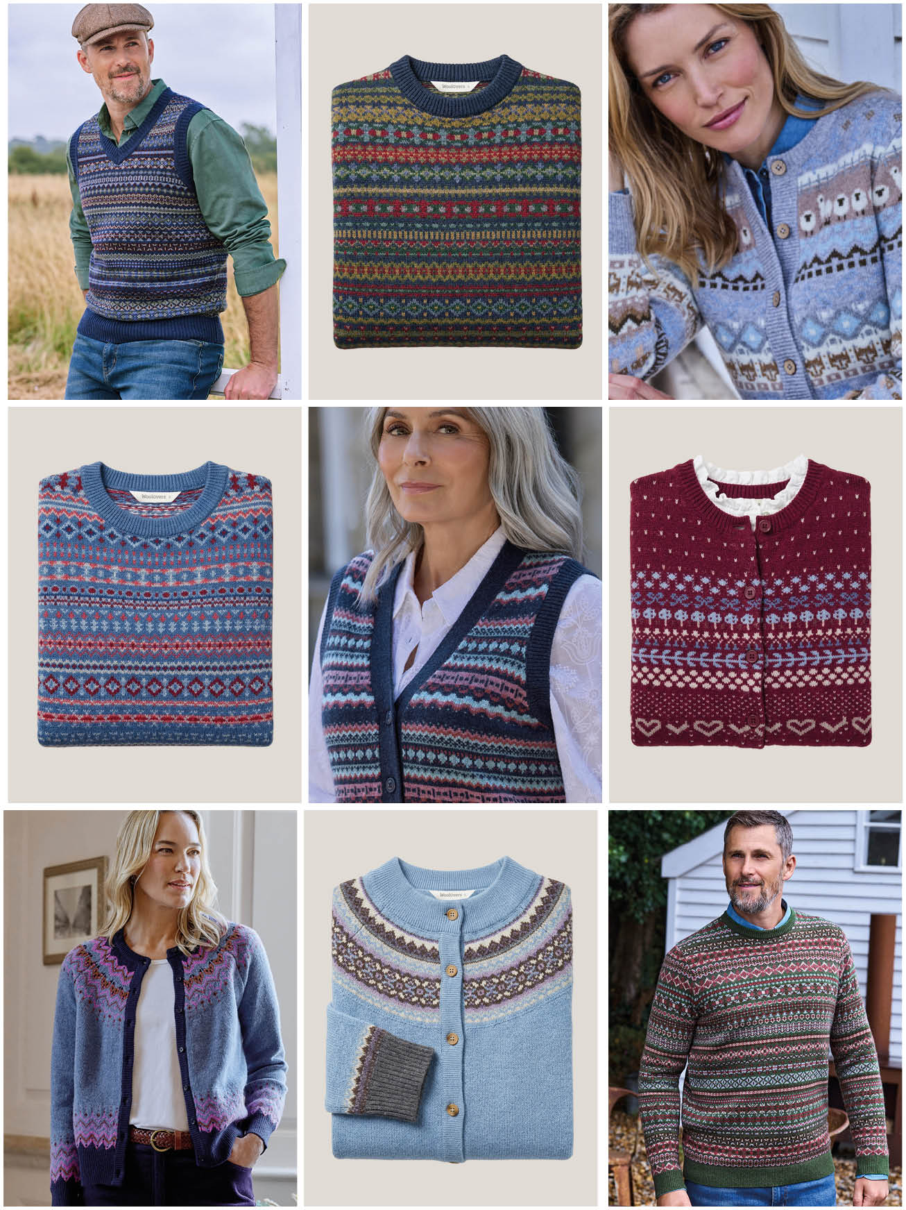 Pulls avec l'imprimé Jacquard