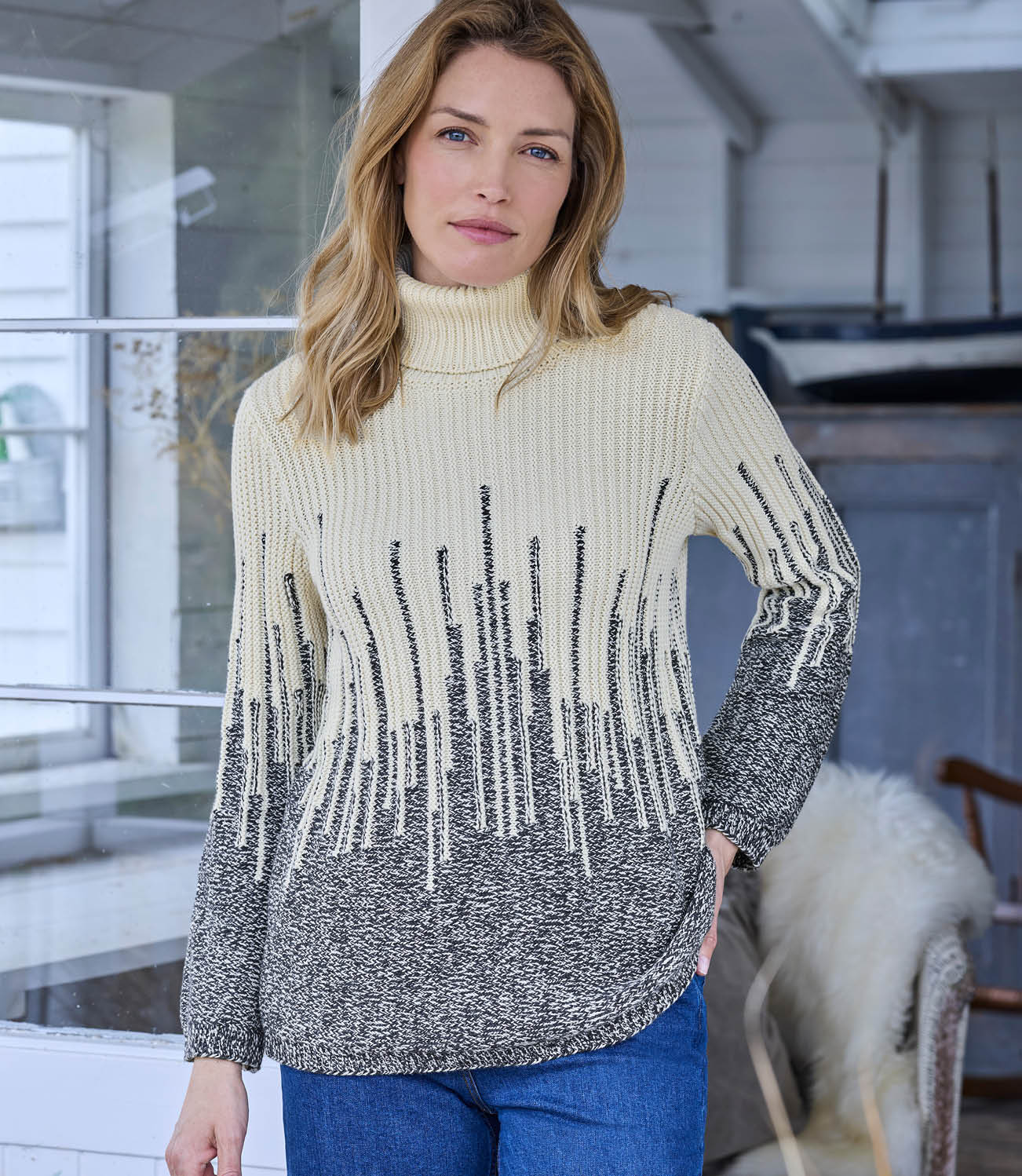 Roll Neck Twist Jumper