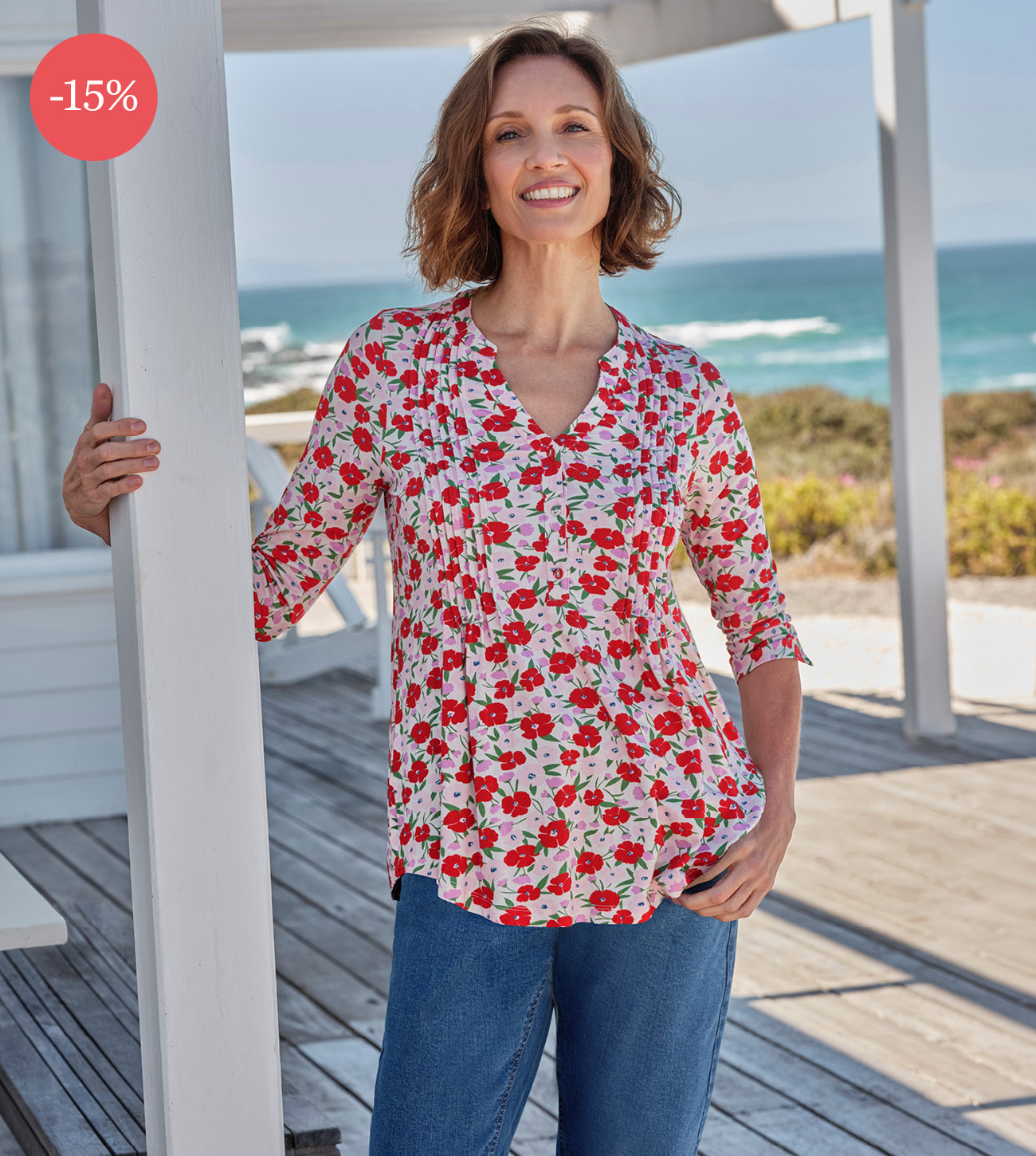 Chemise longue à pinces