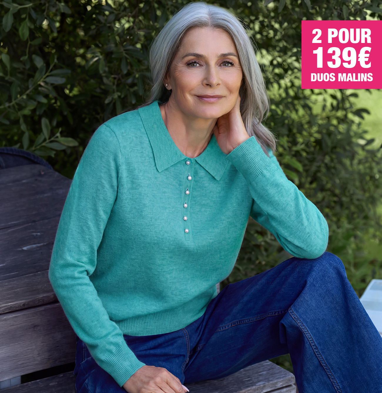 Polo en maille - Femme - Cachemire & Mérinos