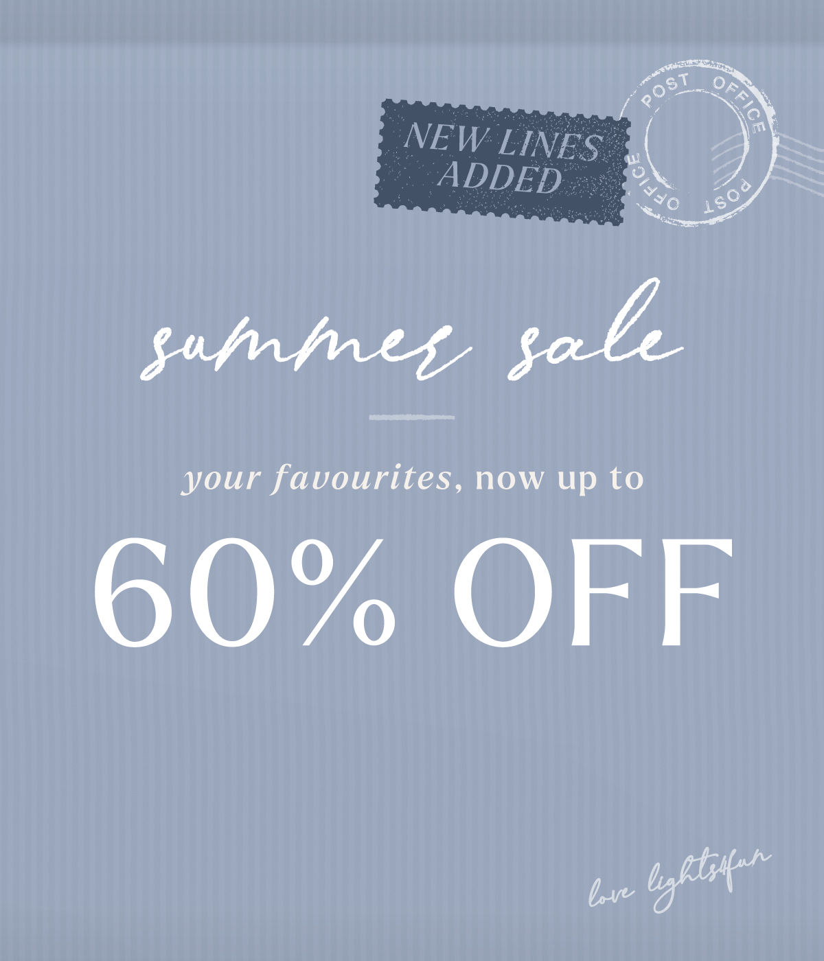 Free delivery over £60 (summer sale) at Lights4fun