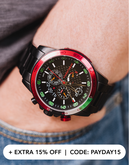 WATCHES + EXTRA 15% OFF CODE : PAYDAY15