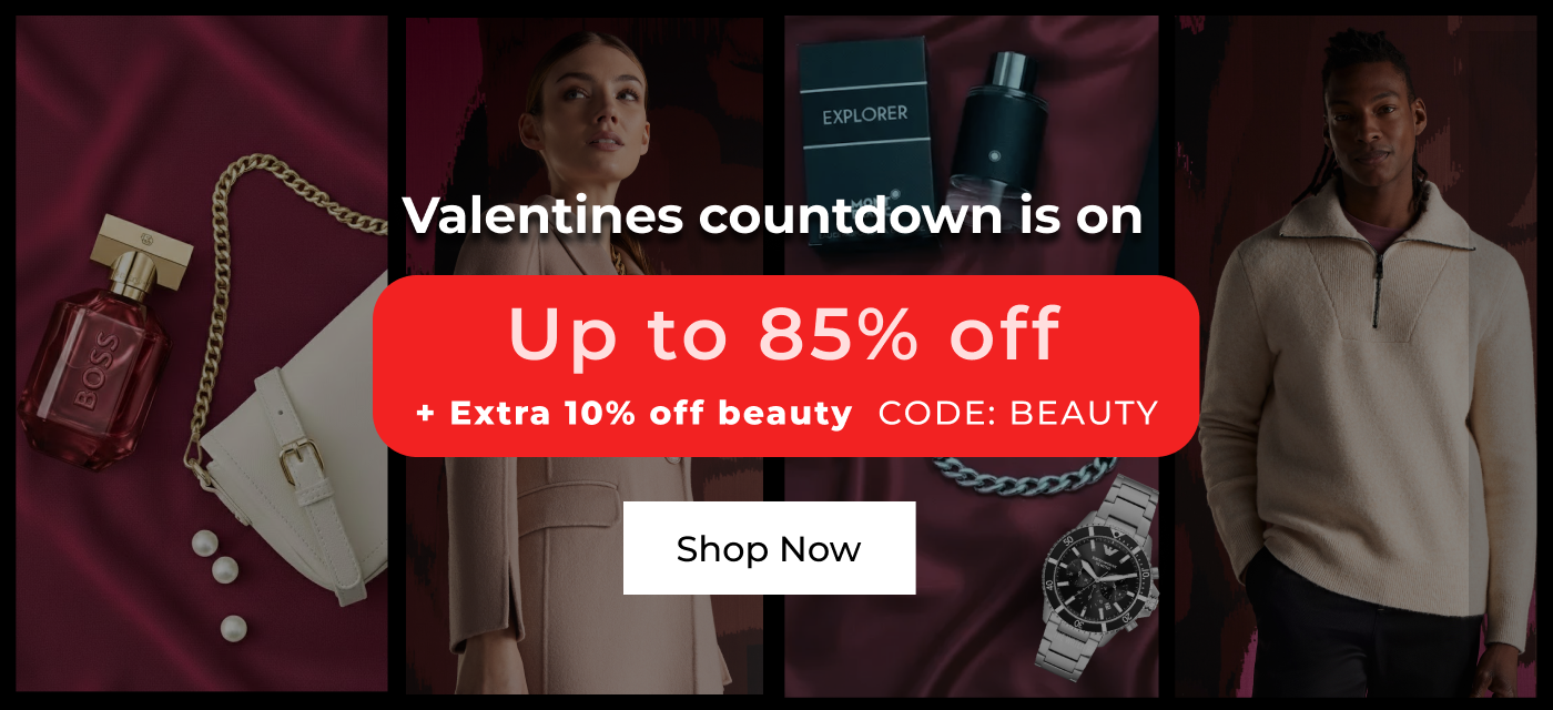VALENTINES COUNTDOWN UP TO 85% OFF +EXTRA 10% OFF BEAUTY CODE: BEAUTY 